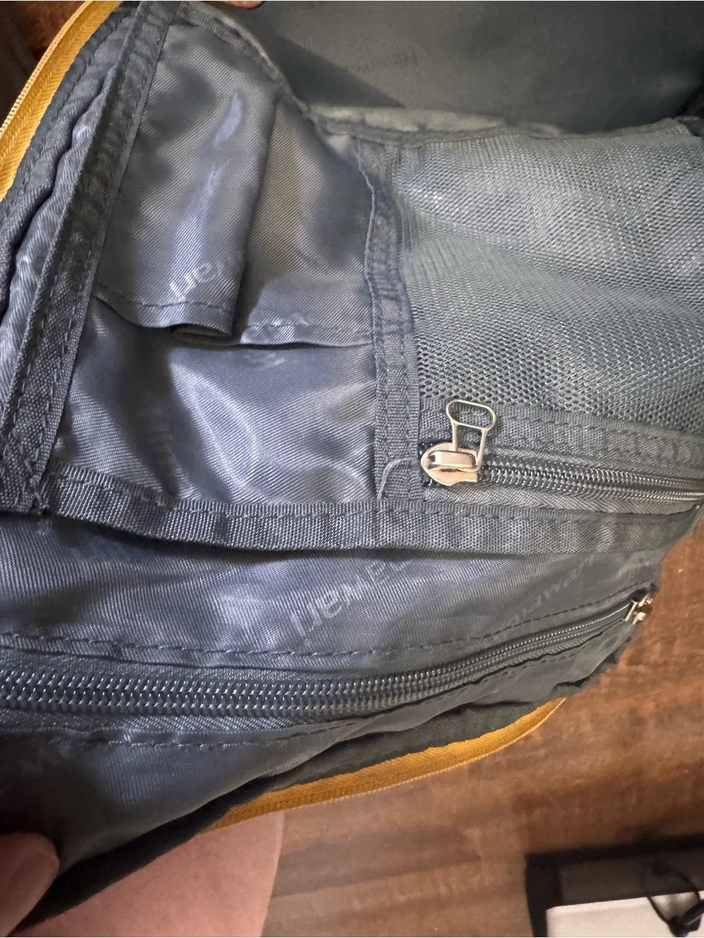 Himawari Mustard Yellow Backpack Laptop Travel School Bag EUC BTS